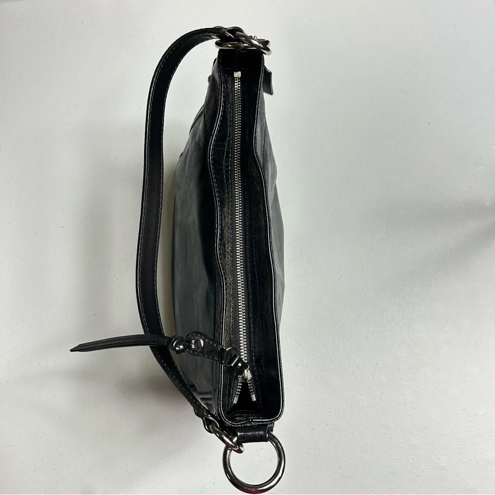 Vintage Coach Zoe Black Leather Shoulder Bag Purse | Model: F1082-F15478 - Picture 15 of 16